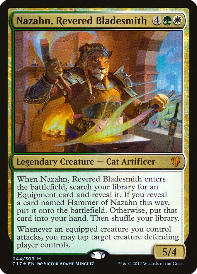 Magic the Gathering Card - Nazahn, Revered Bladesmith - MTG Circle