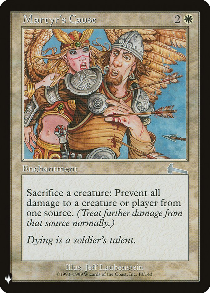 Magic the Gathering Card - Martyr's Cause - MTG Circle