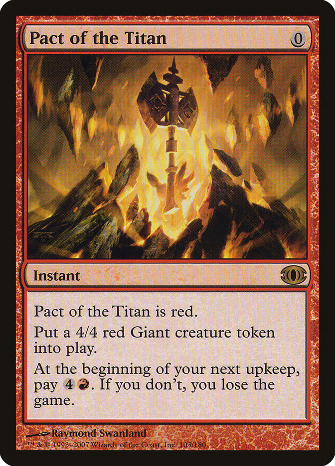 Magic the Gathering Card - Pact of the Titan - MTG Circle