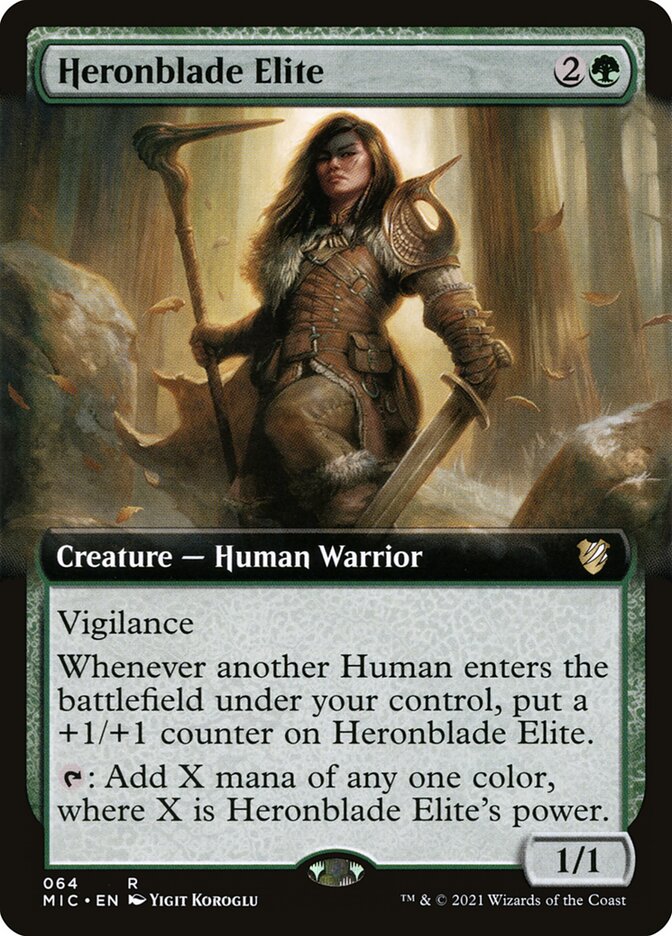 Magic the Gathering Card - Heronblade Elite - MTG Circle