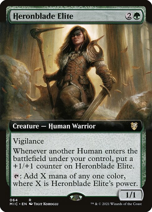 Magic the Gathering Card - Heronblade Elite - MTG Circle