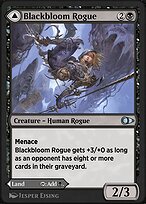 Magic the Gathering Card - Blackbloom Rogue // Blackbloom Bog - MTG Circle