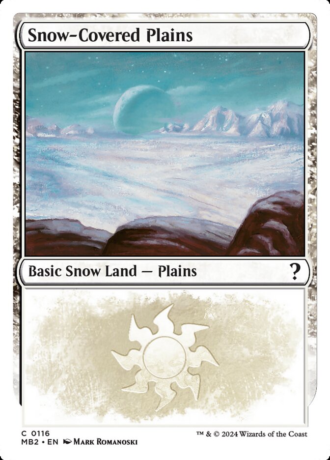 Magic the Gathering Card - Snow-Covered Plains - MTG Circle