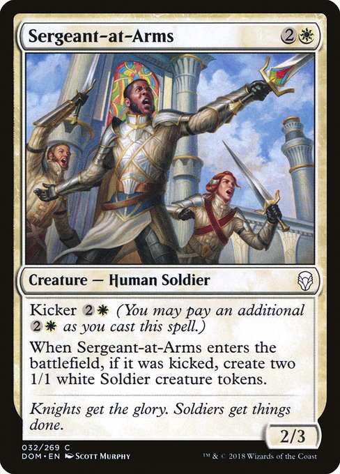 Magic the Gathering Card - Sergeant-at-Arms - MTG Circle