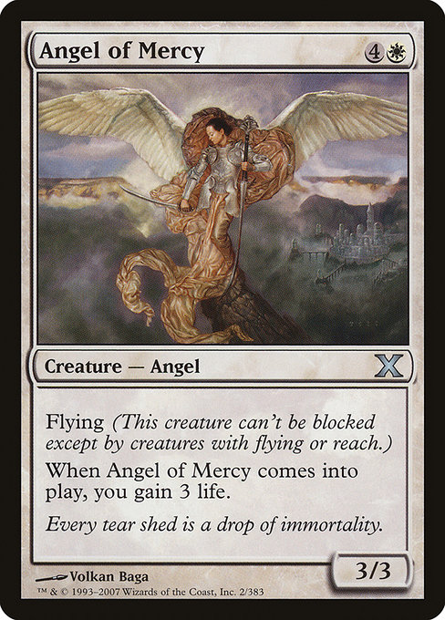 Magic the Gathering Card - Angel of Mercy - MTG Circle