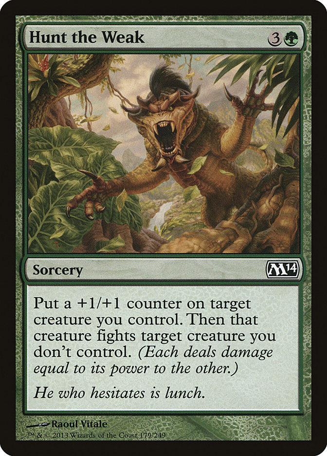 Magic the Gathering Card - Hunt the Weak - MTG Circle