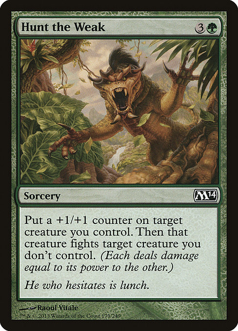 Magic the Gathering Card - Hunt the Weak - MTG Circle