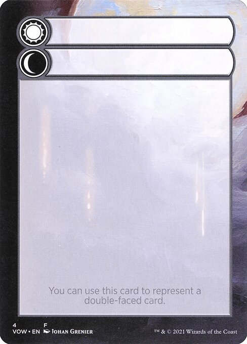 Magic the Gathering Card - Double-Faced Substitute Card - MTG Circle