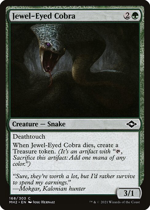 Magic the Gathering Card - Jewel-Eyed Cobra - MTG Circle