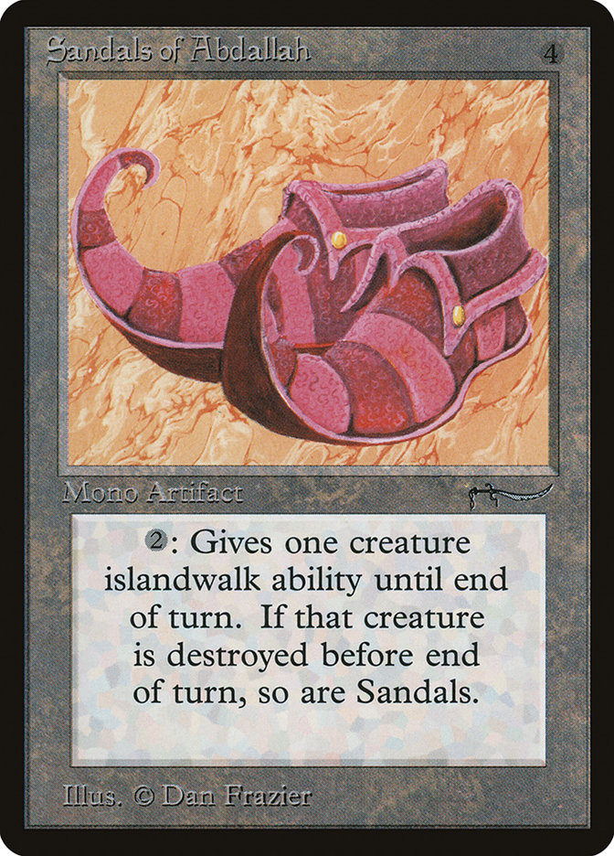 Magic the Gathering Card - Sandals of Abdallah - MTG Circle