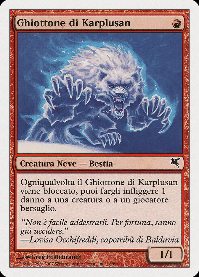 Magic the Gathering Card - Karplusan Wolverine - MTG Circle
