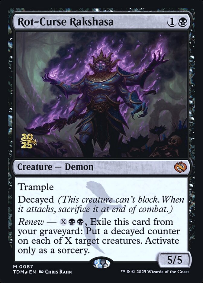 Magic the Gathering Card - Rot-Curse Rakshasa - MTG Circle