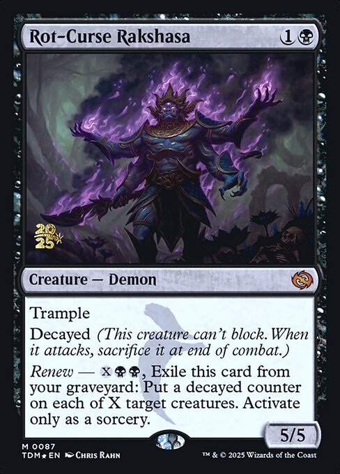 Magic the Gathering Card - Rot-Curse Rakshasa - MTG Circle