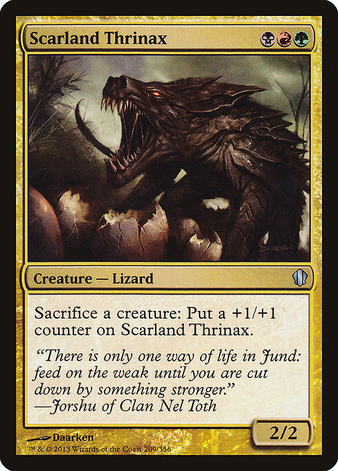 Magic the Gathering Card - Scarland Thrinax - MTG Circle