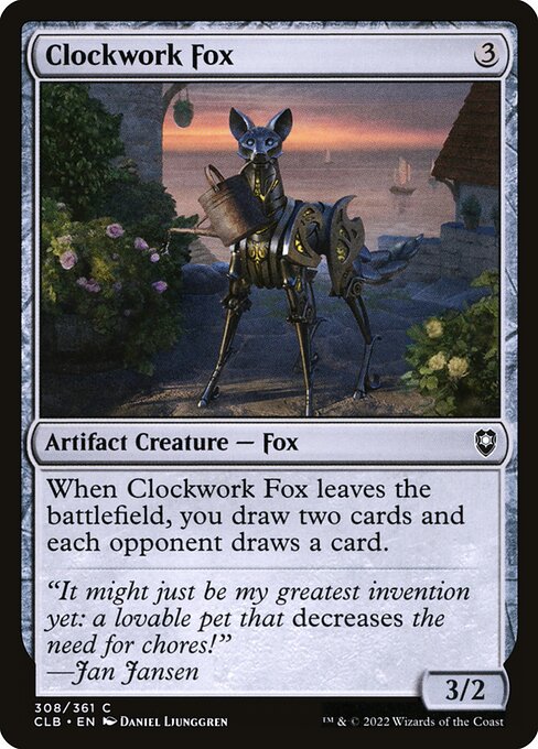 Magic the Gathering Card - Clockwork Fox - MTG Circle