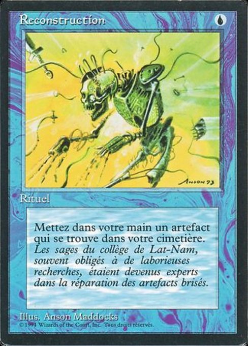Magic the Gathering Card - Reconstruction - MTG Circle