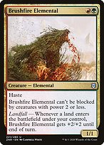 Magic the Gathering Card - Brushfire Elemental - MTG Circle