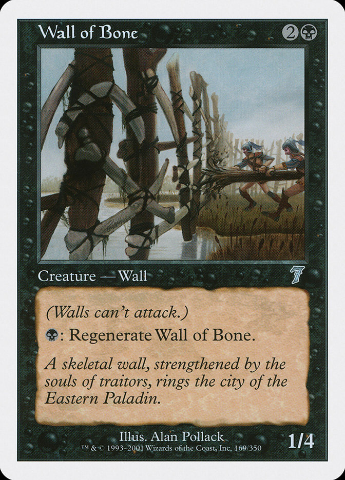 Magic the Gathering Card - Wall of Bone - MTG Circle