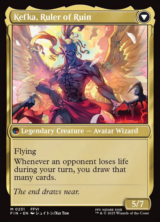 Magic the Gathering Card - Kefka, Ruler of Ruin - MTG Circle