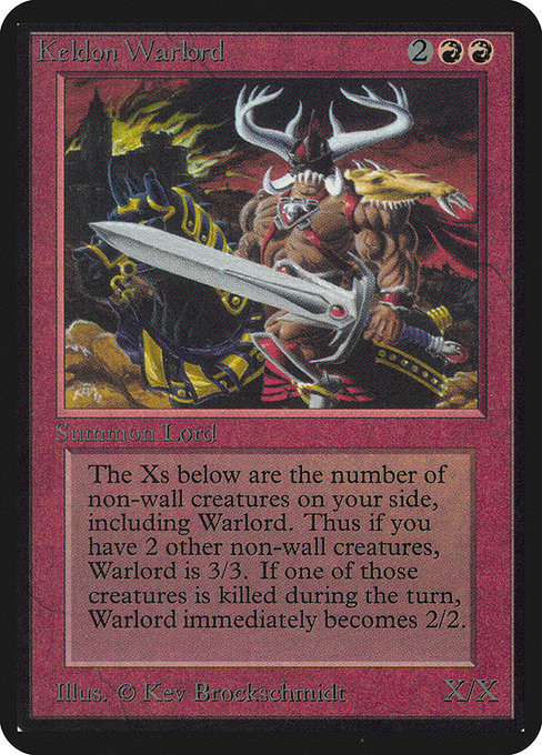 Magic the Gathering Card - Keldon Warlord - MTG Circle