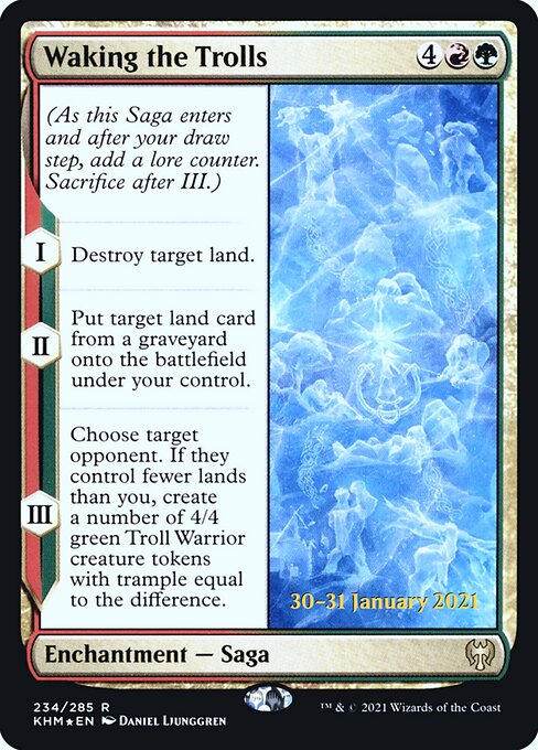 Magic the Gathering Card - Waking the Trolls - MTG Circle