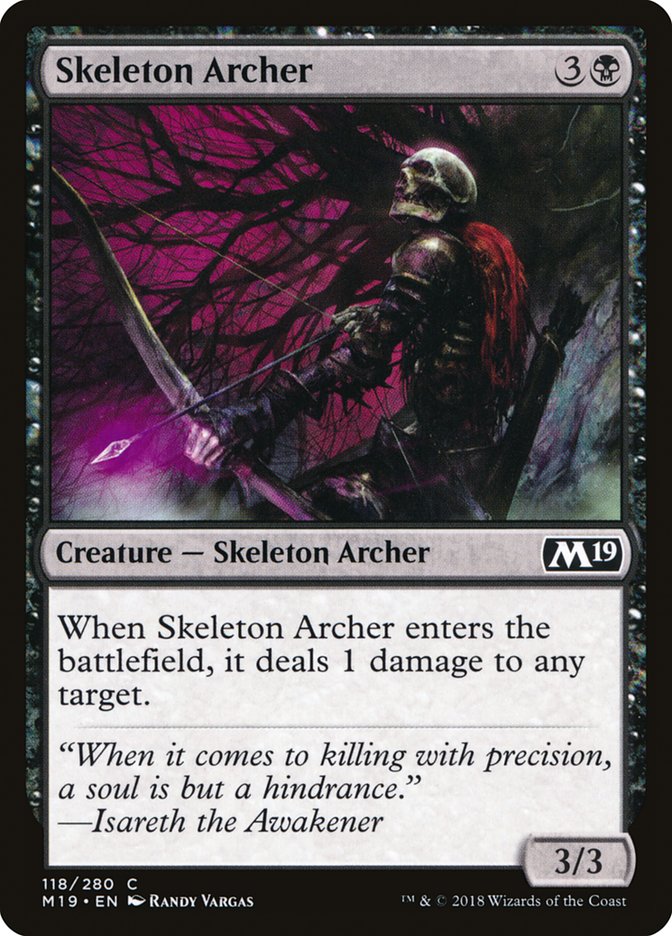 Magic the Gathering Card - Skeleton Archer - MTG Circle