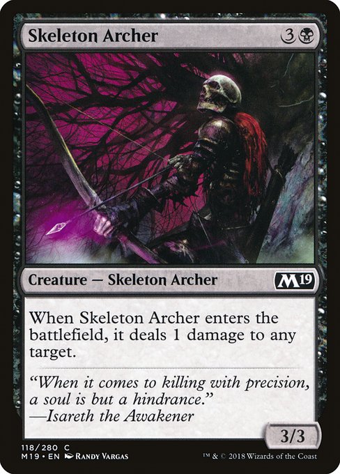 Magic the Gathering Card - Skeleton Archer - MTG Circle