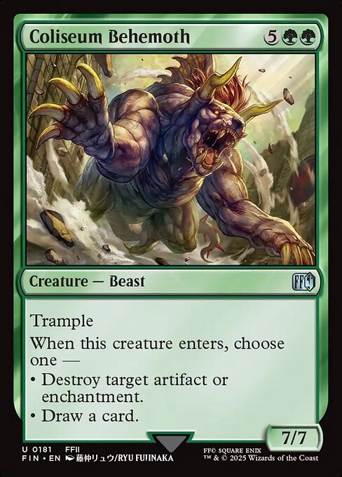Magic the Gathering Card - Coliseum Behemoth - MTG Circle