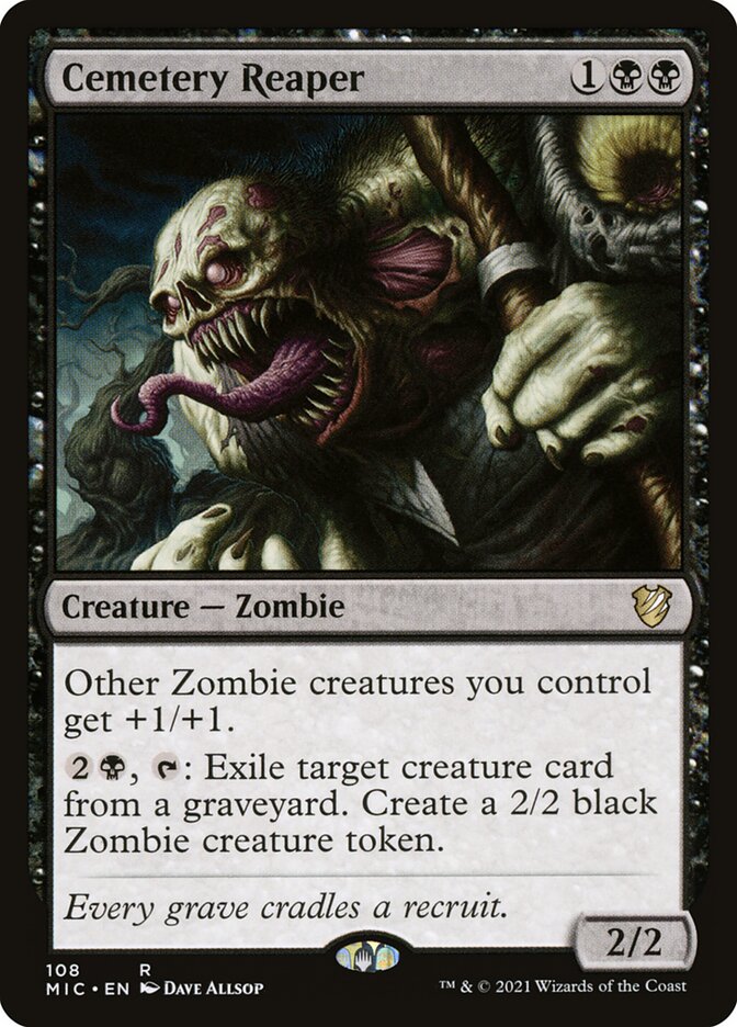 Magic the Gathering Card - Cemetery Reaper - MTG Circle