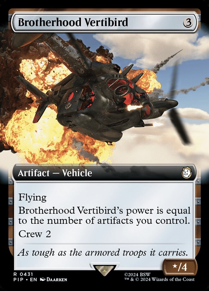 Magic the Gathering Card - Brotherhood Vertibird - MTG Circle