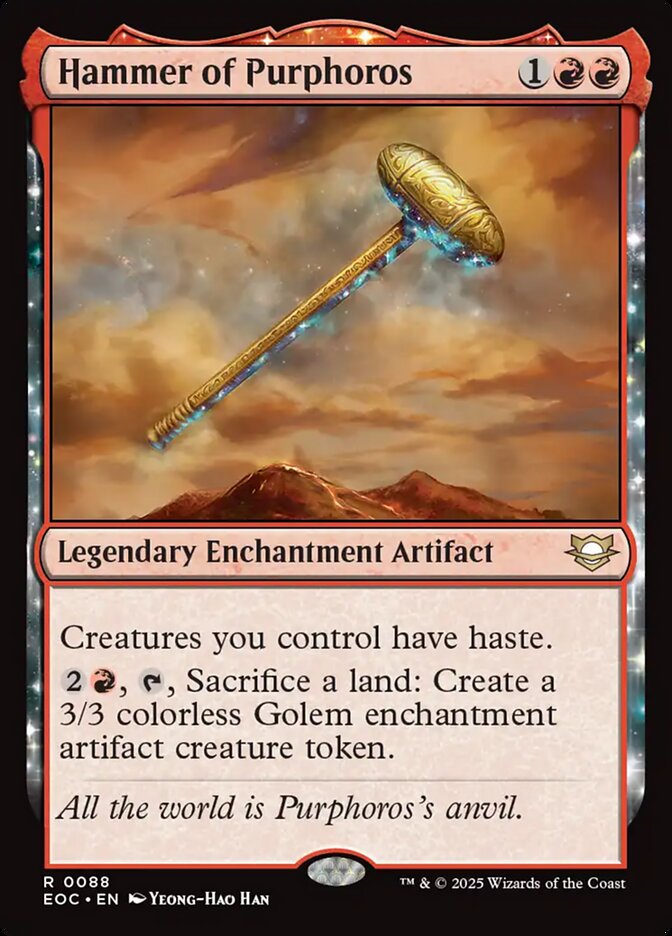 Magic the Gathering Card - Hammer of Purphoros - MTG Circle
