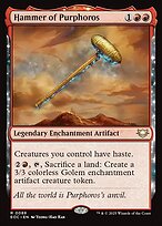 Magic the Gathering Card - Hammer of Purphoros - MTG Circle