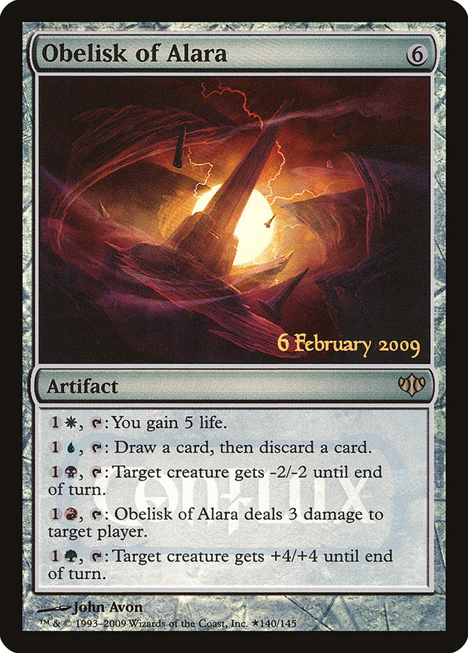 Magic the Gathering Card - Obelisk of Alara - MTG Circle