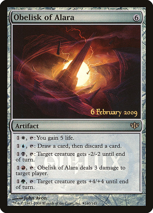 Magic the Gathering Card - Obelisk of Alara - MTG Circle
