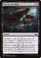 Magic the Gathering Card - Dig Up the Body - MTG Circle