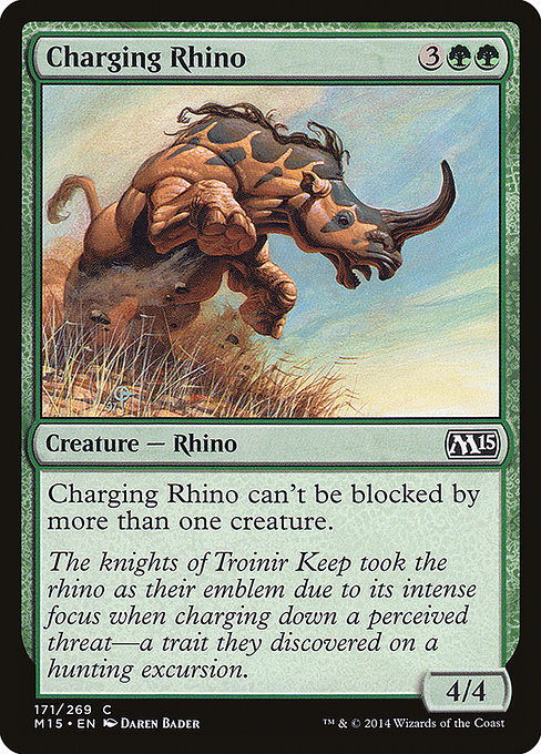 Magic the Gathering Card - Charging Rhino - MTG Circle