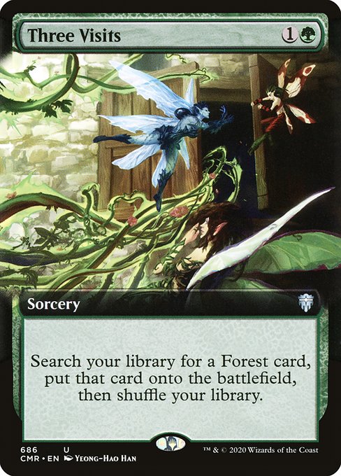 Magic the Gathering Card - Three Visits - MTG Circle
