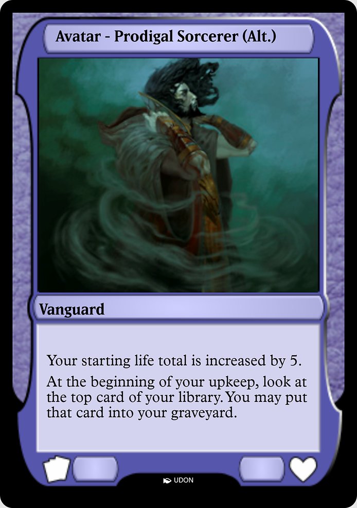 Magic the Gathering Card - Prodigal Sorcerer Avatar - MTG Circle