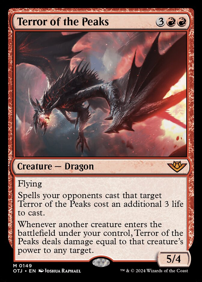 Magic the Gathering Card - Terror of the Peaks - MTG Circle