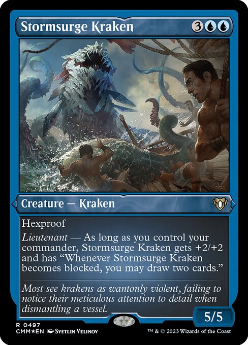 Magic the Gathering Card - Stormsurge Kraken - MTG Circle