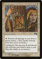 Magic the Gathering Card - Rune of Protection: Green - MTG Circle
