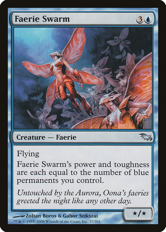 Magic the Gathering Card - Faerie Swarm - MTG Circle