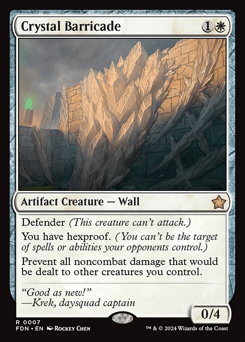 Magic the Gathering Card - Crystal Barricade - MTG Circle