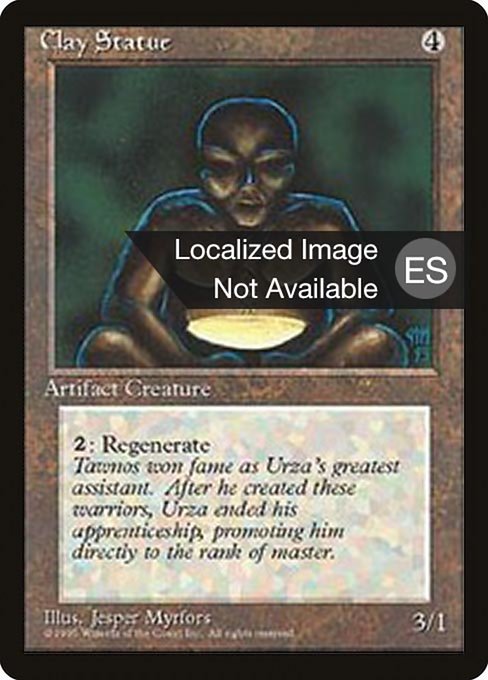 Magic the Gathering Card - Clay Statue - MTG Circle
