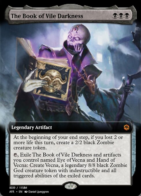 Magic the Gathering Card - The Book of Vile Darkness - MTG Circle