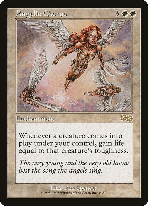 Magic the Gathering Card - Angelic Chorus - MTG Circle