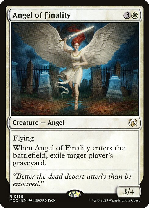 Magic the Gathering Card - Angel of Finality - MTG Circle