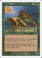 Magic the Gathering Card - Cat Warriors - MTG Circle