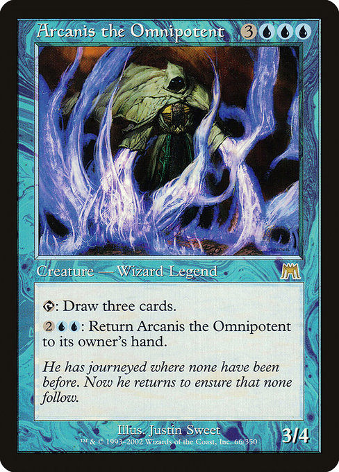 Magic the Gathering Card - Arcanis the Omnipotent - MTG Circle