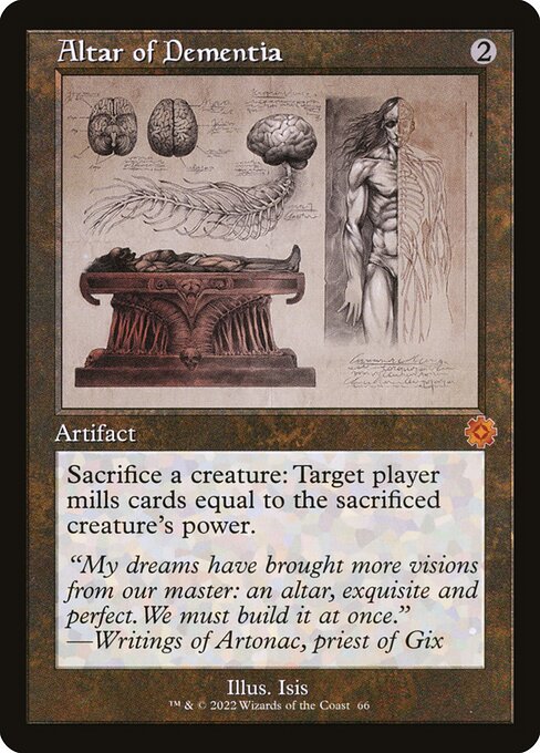 Magic the Gathering Card - Altar of Dementia - MTG Circle